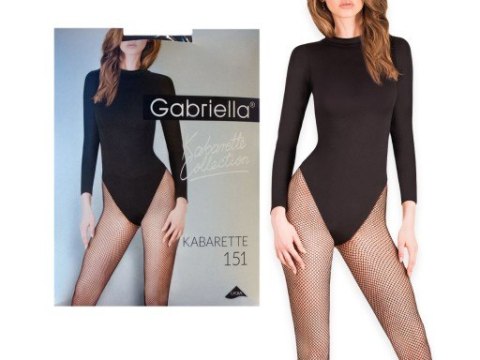 Bielizna-Kabarette/Rajstopy 151 CZARNE S/M Gabriella