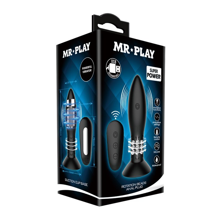 MR PLAY - Rotation Beads Anal Plug Mr. Play