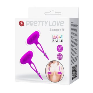 Wibrujące zaciski na sutki - BANCROFT Pretty Love