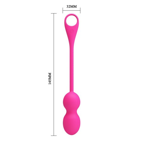 Wibrujące Kulki Kegla - ELVIRA Pink- Kegel balls Pretty Love