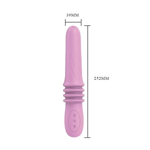 Wibrator z ruchem posuwistym - SUSIE USB 12 Function, 4 up-down Pink Pretty Love