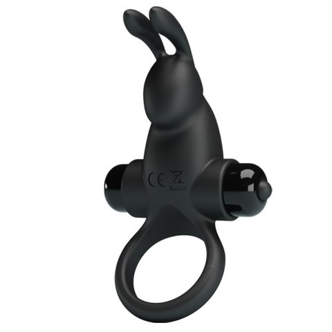 Wibrujący pierścień erekcyjny - VIBRANT PENIS RING I Black Pretty Love