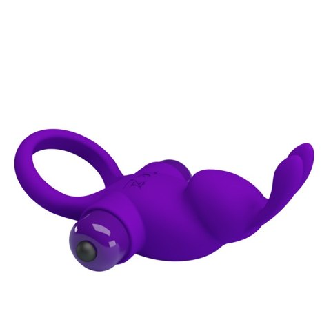 Wibrujący pierścień erekcyjny - VIBRANT PENIS RING I Purple Pretty Love