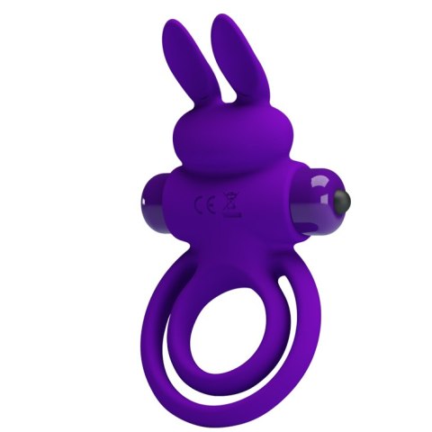 Wibrujący pierścień erekcyjny - VIBRANT PENIS RING III 10 Functions Purple Pretty Love