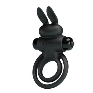 Wibrujacy pierścień erekcyjny - VIBRANT PENIS RING III Black Pretty Love