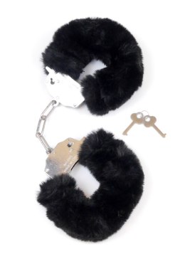 Kajdanki Fetish B - Series- Furry Cuffs Black 2,7 Fetish B - Series