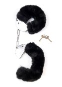 Kajdanki Fetish B - Series- Furry Cuffs Black 2,7 Fetish B - Series