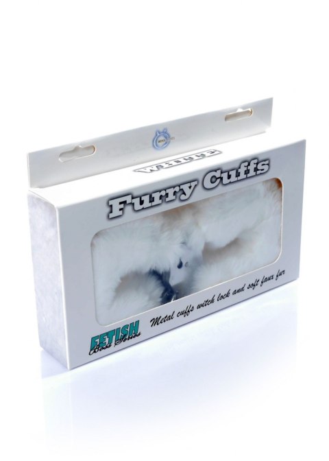 Kajdanki Fetish B - Series - Furry Cuffs White Fetish B - Series