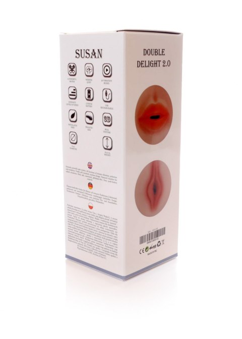 Masturbator - SUSAN Double Delight 2.0 - 36 functions USB B - Series Lyla