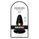 Plug-Italian Cock 3,5""Black Toyz4lovers