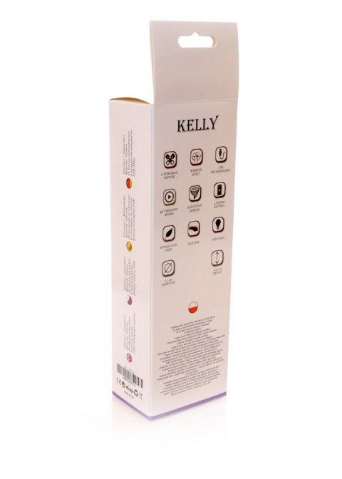 Wibrator-KELLY Purple- 12 vibration functions / 8 stimulation functions USB B - Series Lyla