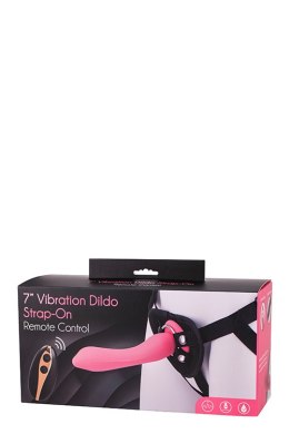 7INCH VIBRATION DILDO STRAP-ON PINK Seven Creations