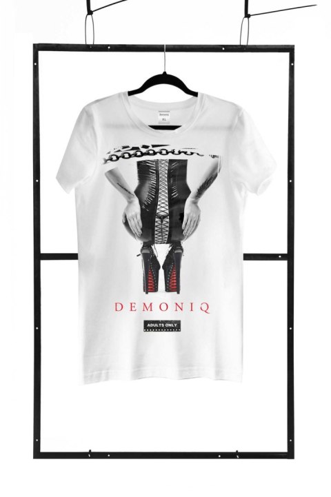 T-shirt men white L regular Demoniq