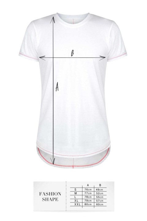 T-shirt men white M fashion Demoniq