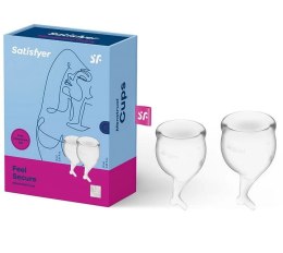 Tampony - Satisfyer Feel Secure Menstrual Cup (Transparent) Satisfyer