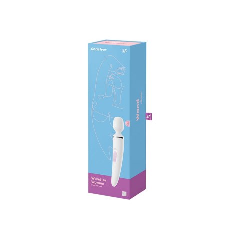 Wibrator - Satisfyer Wand-er Woman (White/Chrome) Satisfyer