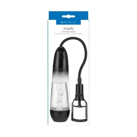 Pompka- Me You Us Amplify Pump Masturbator Clear/Black Me You Us