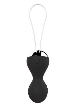 Wibrujące Kulki Kegla - Vibrating Silicone Kegel Balls USB 10 Function / Remote control -Black B - Series Magic