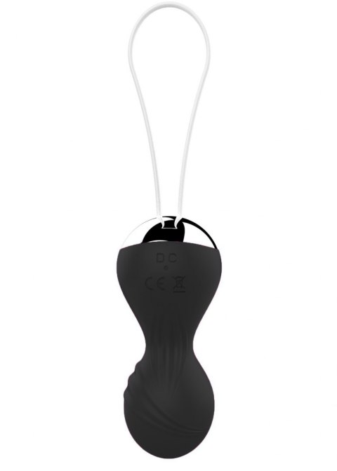 Wibrujące Kulki Kegla - Vibrating Silicone Kegel Balls USB 10 Function / Remote control -Black B - Series Magic