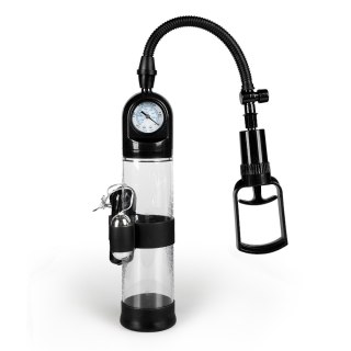 Pompka-Powerpump MASTER Vibrating - Black&Clear B - Series Power