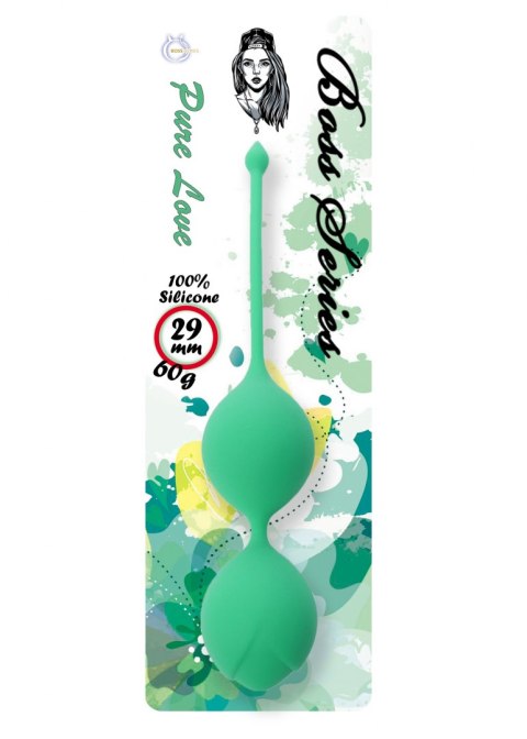 Kulki Kegla - Silicone Kegel Balls 29mm 60g Green - B - Series B - Series Femme