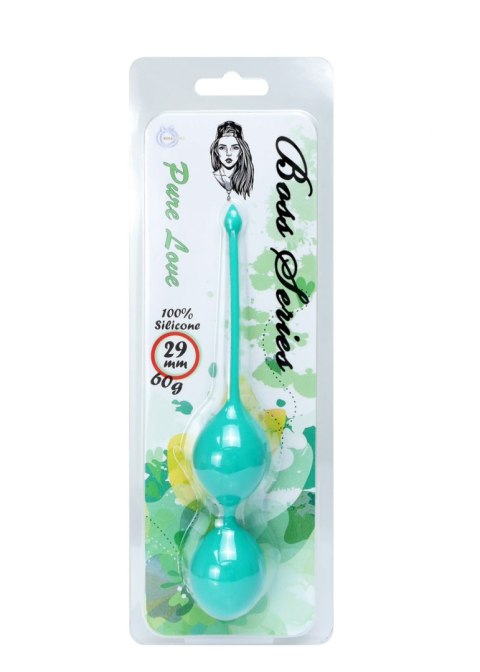 Kulki Kegla - Silicone Kegel Balls 29mm 60g Green - B - Series B - Series Femme