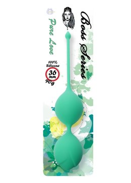 Kulki Kegla - Silicone Kegel Balls 36mm 90g Green - B - Series B - Series Femme