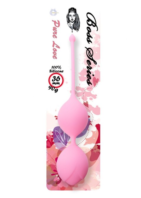 Kulki Kegla - Silicone Kegel Balls 36mm 90g Pink - B - Series B - Series Femme