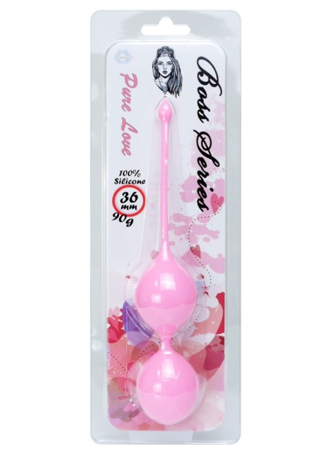 Kulki Kegla - Silicone Kegel Balls 36mm 90g Pink - B - Series B - Series Femme