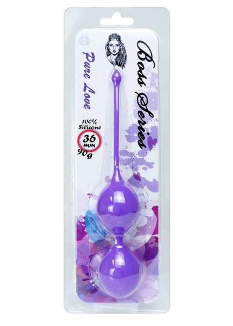 Kulki Kegla - Silicone Kegel Balls 36mm 90g Purple - B - Series B - Series Femme