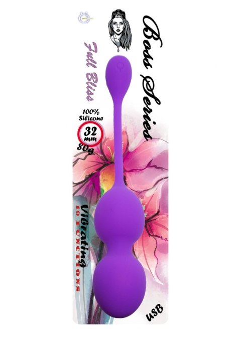 Vibrating Kegel Balls 32mm 80g Purple 10 function USB - B - Series B - Series Femme