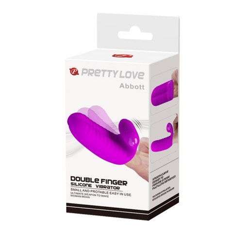 PRETTY LOVE - Abbott Double finger silicone Vibrator Pretty Love