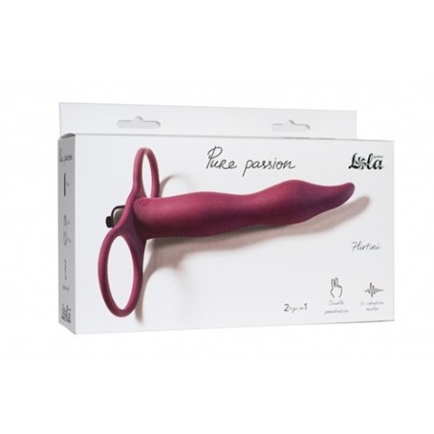 Strap - on Pure Passion Flirtini Wine red Lola Toys