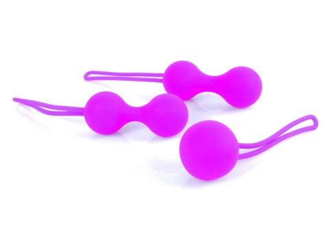 Zestaw Kulek Kegla - Silicone Kegal Balls Set - Purple B - Series HeavyFun