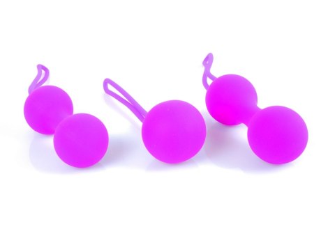 Zestaw Kulek Kegla - Silicone Kegal Balls Set - Purple B - Series HeavyFun