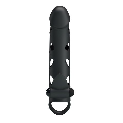 Nakładka na penisa z wibratorem - Vibrating Penis Sleeve with Ball Strap Pretty Love