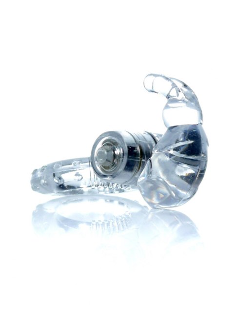 Wibrujący Pierścień Erekcyjny - Rabbit Vibro CockRing Clear B - Series EasyLove