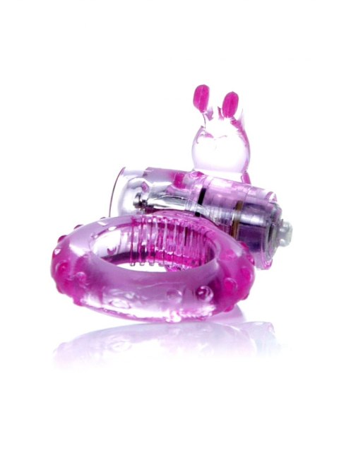 Pierścień erekcyjny - Rabbit Vibro CockRing Pink B - Series EasyLove