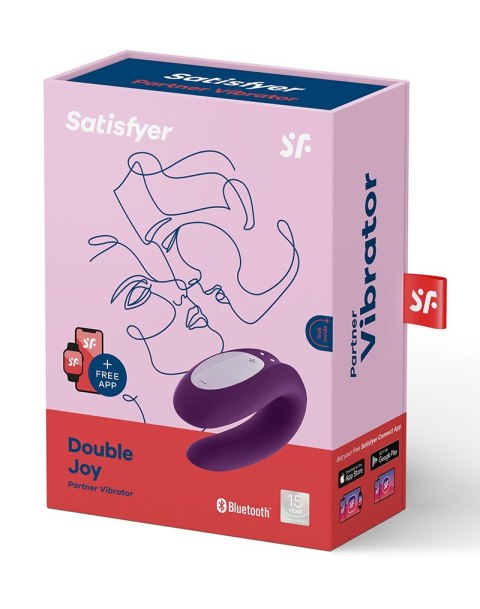 Wibrator - Double Joy Partner Vibrator Violet Satisfyer