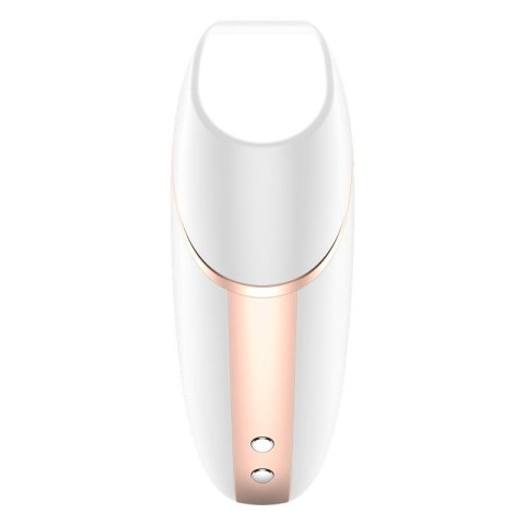 Wibrator - Love Triangle Air Pulse Stimulator + Vibration White Satisfyer