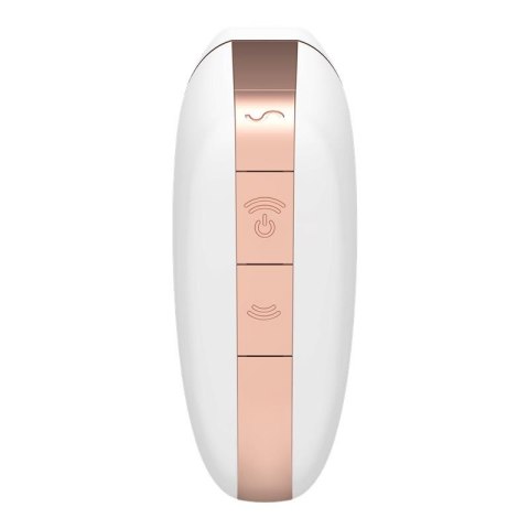 Wibrator - Love Triangle Air Pulse Stimulator + Vibration White Satisfyer