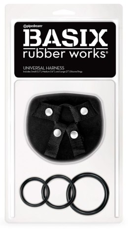 BRW Universal Harness Black Basix Rubber Works