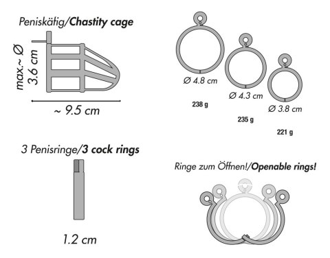 Chastity Cage Stainless Steel You2Toys