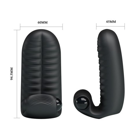 Wibrująca nakładka na palce - ABBOTT Double Finger Vibrator Pretty Love