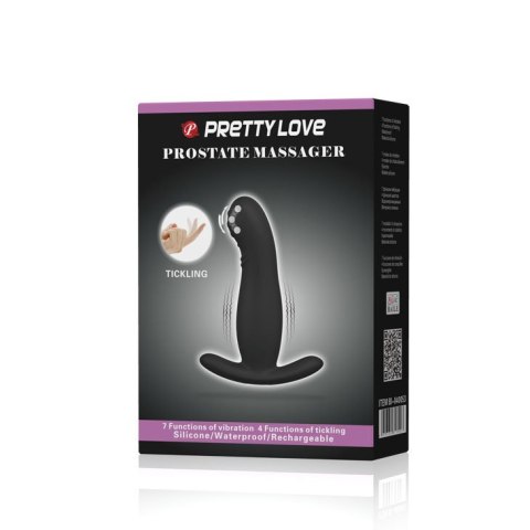 Masażer Prostaty - PRETTY LOVE - PROSTATE MASSAGER Tickling 4 & Vibrating 7 USB Pretty Love