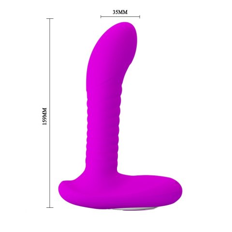 Wibrujący Masażer Prostaty - PROSTATE MASSAGER, USB 3 rot; 12 vibr. USB Pretty Love