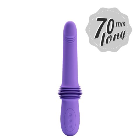 Wibrator z ruchem posuwistym - Pazuzu Thrusting USB Pretty Love