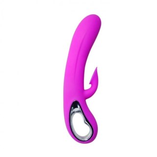 Wibrator z stymulatorem ssącym - ROMANCE MASSAGE Sucking & Vibrating 12 Functions USB Pretty Love