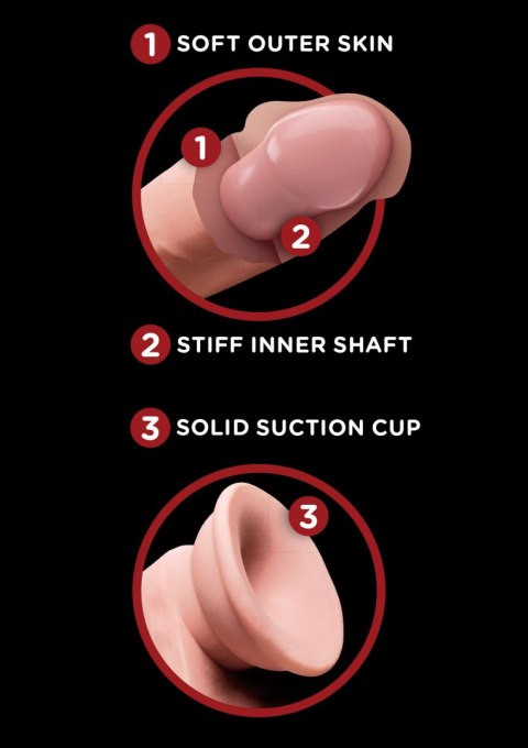 3D Cock Swinging Balls 7 inch Light skin tone Pipedream