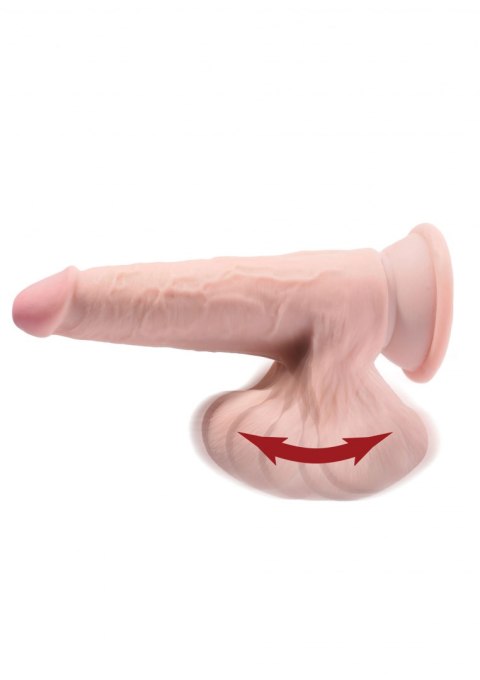 3D Cock Swinging Balls 8 inch Light skin tone Pipedream